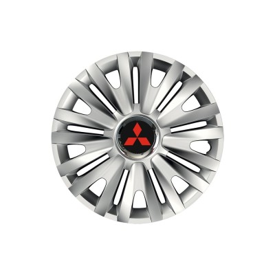 Set 4 capace roti Cu Inel Cromat Royal R16 pentru gama auto Mitsubisi foto