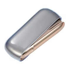 Husa Flippy pentru IQOS 3.0 DUO, de Protectie, Anti Soc si Zgarieturi, din Plastic, 12 x 4.5 cm, Albastru Transparent foto