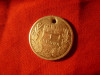 Moneda 1 koroana 1915 Ungaria Fr.Josef , argint , gaurita pt. medalion, Europa