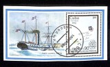 Coliță Cuba 1990 &ndash; London 90 World Stamp Exhibition &amp; Nava &bdquo;Leith&rdquo; &ndash; Ștampilată CTO