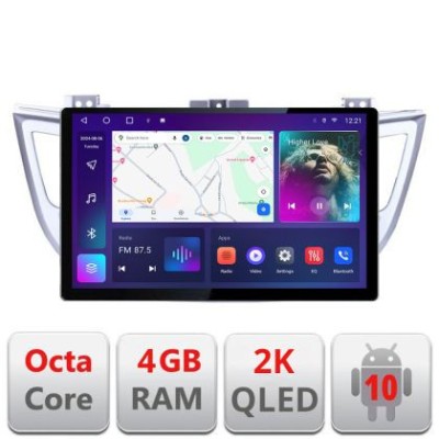 Navigatie dedicata Hyundai Tucson N-546 Edonav ecran 13&amp;quot; 2K 8 si 128 Android Waze USB Navigatie 4G 360 Toslink Youtube Radio KIT-5 CarStore Technology foto