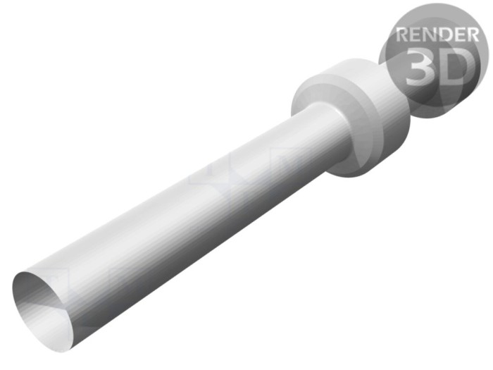 Conector pin tată aurit 16A