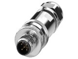 Conector M12 mufă 5 pini, 48V, drept, IP67, terminal cu şurub