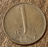 C50 - Moneda foarte veche - Olanda - 1 cent - 1974