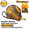 Ruleta autoblocaj 3 m grosime 16 mm - Ingco HSMT08031E