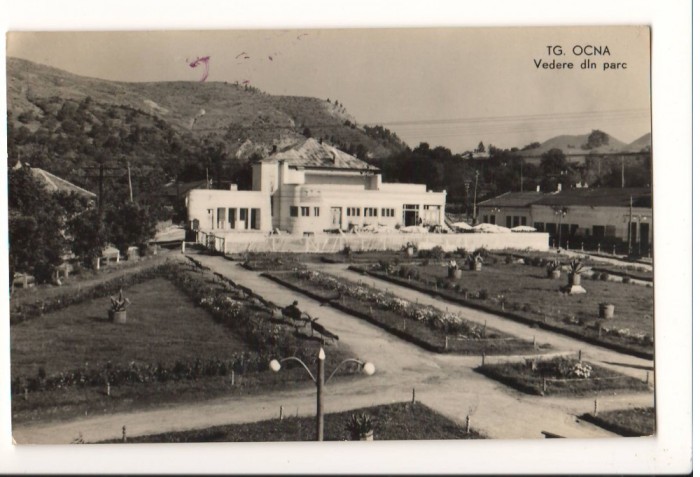 CPI B 10907 CARTE POSTALA - TARGU OCNA. VEDERE DIN PARC, RPR