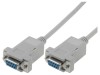 Cablu D-Sub 9 Pin Soclu Zero-Modem Digitus, 3m, Ecranat, Nichelat