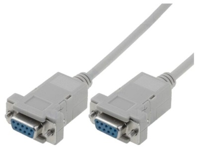 Cablu D-Sub 9 Pin soclu, zero-modem foto