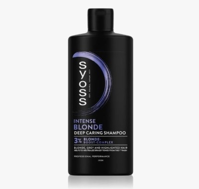 Sampon Syoss Blonde &amp;amp; Silver pentru par blond, argintiu sau cu suvite, 440 ml foto