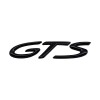Emblema GTS spate portbagaj Porsche, negru