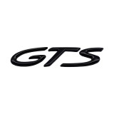 Emblema GTS spate portbagaj Porsche, negru