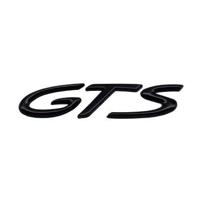 Emblema GTS spate portbagaj Porsche, negru foto