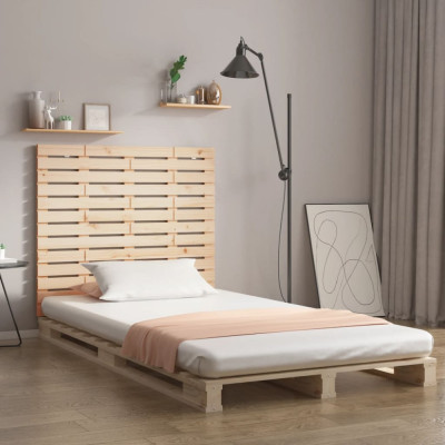 Tăblie de pat pentru perete, 96x3x91,5 cm, lemn masiv de pin foto