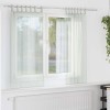 VidaXL Perdele Voile cu Bucle 2 buc Gri deschis 140x175 cm 4102297