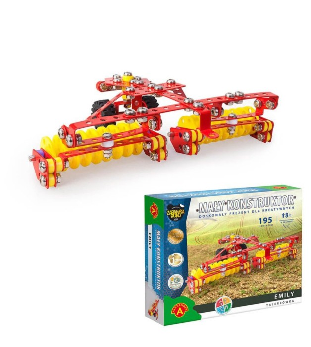 Set constructie din 195 piese metalice Little Constructor - Emily