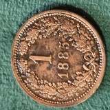 Austria 1 kreuzer 1885 , detalii