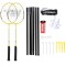 Set Complet Badminton Wish Alumtec 4466 Galben,