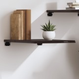 VidaXL Raft de perete maro &icirc;nchis 40x50x2 cm lemn masiv stejar tratat