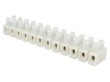 Regletă conexiuni terminale 10mm2 albă 57A 500V