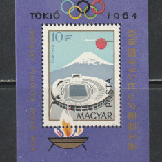 Ungaria 1964 - Jocurile Olimpice Tokyo S/S 1v MNH