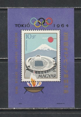 Ungaria 1964 - Jocurile Olimpice Tokyo S/S 1v MNH foto