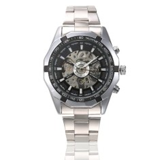 Ceas Mecanic Automatic T-Winner Clasic Fashion Argintiu foto