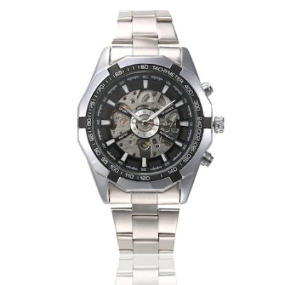 Ceas Mecanic Automatic T-Winner Clasic Fashion Argintiu foto