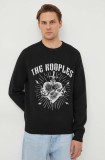 The Kooples pulover din amestec de lana barbati, culoarea negru