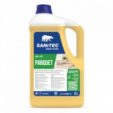 Detergent Parquet cu pH neutru delicat pentru suprafete dure din lemn, Sanitec, bidon 5L, SAN1470