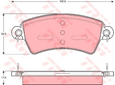Set placute frana,frana disc CITROEN XSARA Cupe (N0) (1998 - 2005) TRW GDB1385 foto