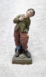 vtg sculptura statueta semnata F. FOUCHER teracota 33 cm. anii &#039;20