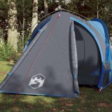vidaXL Cort de camping 2 persoane albastru, 320x140x120 cm, tafta 185T