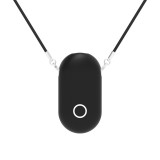 Colier Purificator Aer, negru, Design compact si usor, elibereaza ioni negativi pentru a elimina eficient poluantii din aer, Oem