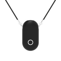 Colier Purificator Aer, negru, Design compact si usor, elibereaza ioni negativi pentru a elimina eficient poluantii din aer