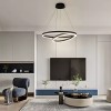 Lustra LED suspendata Amelia, 4000K, 31W, 30x49cm, Negru, Inaltime Reglabila, Alessandro DESIGN