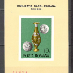 Romania.1976 Arheologie daco-romana-Bl. nedantelat ZR.562