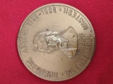 MEDALIE BRONZ GHEORGHE ASACHI , Bicentenarul nasterii 1788-1988 .SECTIA NUMISMATICA BARLAD .Diametru 60 mm