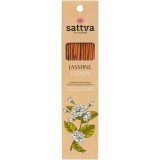 Betisoare Parfumate Iasomie Sattva Paradisul Verde, 15 buc, Naturale, Miros Floral Intens, Aromaterapie, Relaxare, Ard 60min