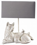 Lampa de masa cu o pisica alba CW606, Veioze