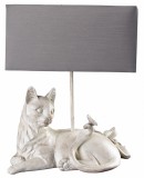 Lampa de masa cu o pisica alba CW606