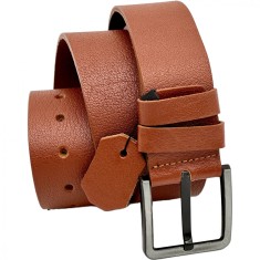 Curea batal barbati Lata 4.2 cm, Piele Naturala Maro, Marimi mari, Alpin Polo