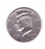 Moneda SUA 1/2 dollar/dolar 1996 D, stare buna, curata, America de Nord, Cupru-Nichel