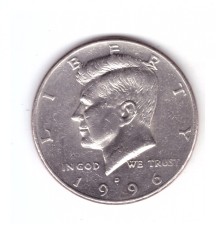 Moneda SUA 1/2 dollar/dolar 1996 D, stare buna, curata