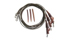 Set 3 Monturi pentru pescuit cu fir leadcore Plumb Pierdut