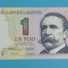 Argentina 1 Peso 1992 'Pellegrini' UNC serie: 63.019.442 B