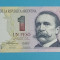 Argentina 1 Peso 1992 &#039;Pellegrini&#039; UNC serie: 63.019.442 B