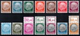 Germania Reich 1933, Mi #482-495, Presedintele Paul von Hindenburg, MNH, expertizate Schlegel! Cota 1.200 &euro;!