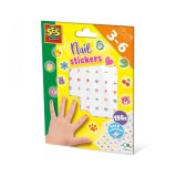 Set creativ - Autocolante pentru unghii, copii 3-6 ani, SES Creative