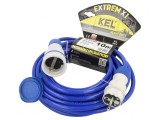 Prelungitor alimentare albastru 10m 16A, KEL