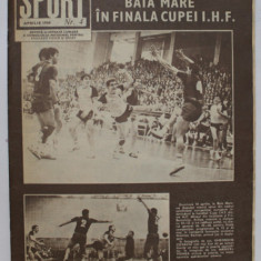 SPORT , REVISTA ILUSTRATA LUNARA A CONSILIULUI NATIONAL PENTRU EDUCATIE FIZICA SI SPORT , NR. 4 , 1988